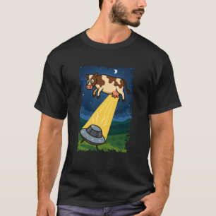Grappige Koe Dierenliefhebber Bruh UFO Alien Jonge T-shirt