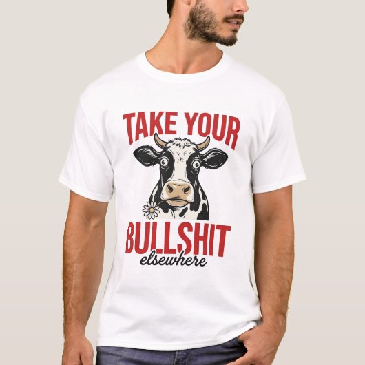 Grappige Koe Elders Vintage Shirt Ontwerp_ (Voorkant)