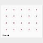 Grappige Koe Elders Vintage Shirt Ontwerp_ Hart Sticker (Vel)
