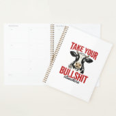 Grappige Koe Elders Vintage Shirt Ontwerp_ Planner (Display)