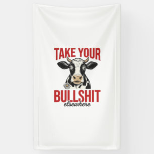 Grappige Koe Elders Vintage Shirt Ontwerp_ Spandoek