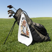 Grappige Koe Halloween Golfhanddoek (Groen)