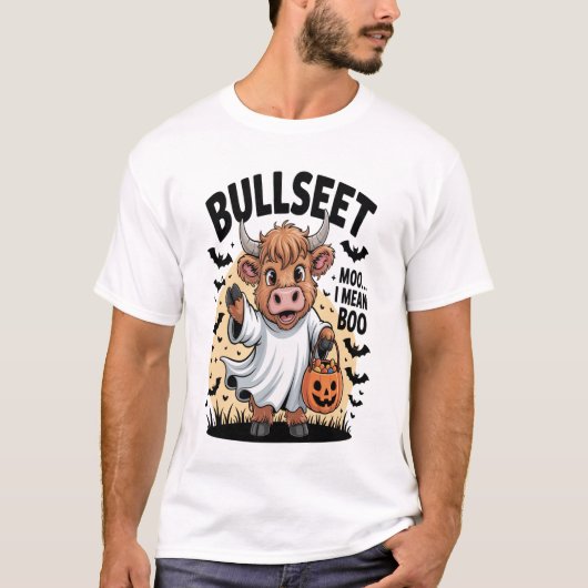 Grappige Koe Halloween T-shirt (Voorkant)