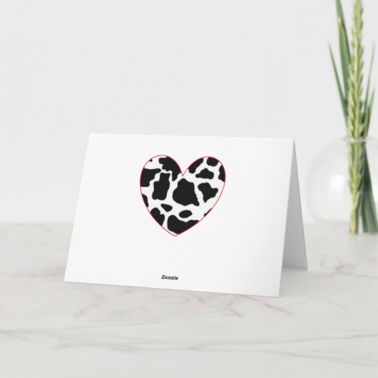 Grappige Koe Happy Birthday Kaart (Achterkant)