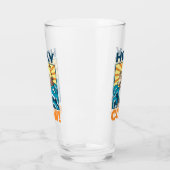 Grappige Koe Heilige Koe! Visuele Woordspeling Die Glas (Links)