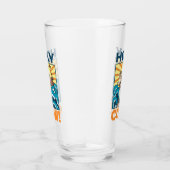 Grappige Koe Heilige Koe! Visuele Woordspeling Die Glas (Rechts)