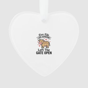 Grappige koe hek open vintage gravure shirt ontwer ornament