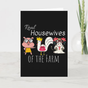 Grappige Koe Kip Varken Dieren Echt Huisvrouwen Va Kaart