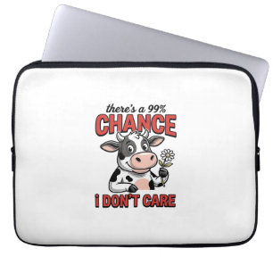 Grappige Koe Kkans Dat Het Me Niet Kan Schelen Vin Laptop Sleeve