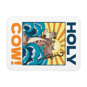 Grappige Koe, Koe! Visual Pun Animal Cartoon Magneet (Horizontaal)