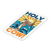 Grappige Koe, Koe! Visual Pun Animal Cartoon Magneet (Linkerzijde)