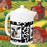 Grappige koe liefhebbers Land Theepot<br><div class="desc">Grappige koe liefhebbers Country theepot</div>
