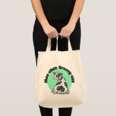 Grappige koe Moo-chas Gras-achtige dank je wel boo Tote Bag (Voorkant (product))