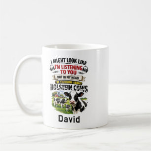 Grappige Koe Mug – Denken aan Holstein Koeien Koffiemok