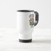 Grappige Koe Mug – Dromen over Holstein Koeien Reisbeker (Voorkant rechts)