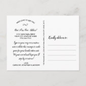 Grappige Koe, nieuw huis, aangepaste adres, we zij Briefkaart (Achterkant)