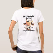 Grappige koe op swing t-shirt (Achterkant)