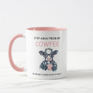 Grappige Koe Raak Mijn Koffie Aan, Ik Sla Je Mok