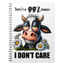 Grappige Koe sarcastisch citaat en Gezegden Notitieboek