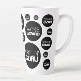 Grappige Koe Spots Cook Chef Job Titels Latte Mok