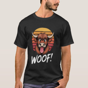 Grappige Koe Stier Rundvee Ossen Stier Vintage Zon T-shirt