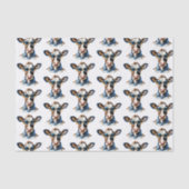 Grappige Koe stijlvolle tinten Tissuepapier (Voorkant)