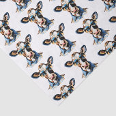 Grappige Koe stijlvolle tinten Tissuepapier (Detail)