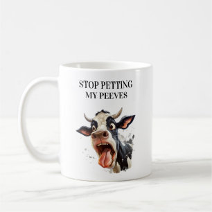Grappige Koe Stop Met Mijn Kwalen Aaien Koffiemok