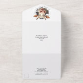 Grappige koe verrassingsfeestboeren boerderijdiere all in one uitnodiging (Buitenkant)