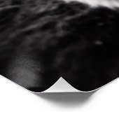 Grappige Koe Zwart en Wit Perfect Poster (Hoek)
