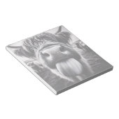 Grappige Koe Zwart-wit Notitieblok (Schuin)