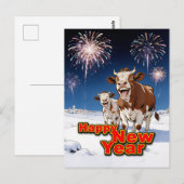 grappige koeien briefkaart (Voorkant / Achterkant)