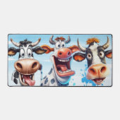 Grappige Koeien grillig leuk Boerderij dier Bureaumat (Voorkant)