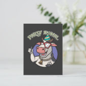 Grappige Koeienboerderij Dierliefhebber Briefkaart (Staand voorkant)