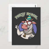 Grappige Koeienboerderij Dierliefhebber Briefkaart (Voorkant / Achterkant)