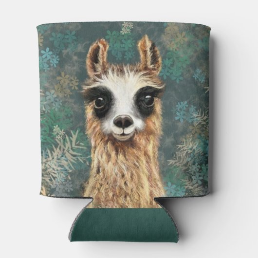 Grappige Koelbox Nieuwsgierig Speelse Llama Blikjeskoeler (Achterkant)