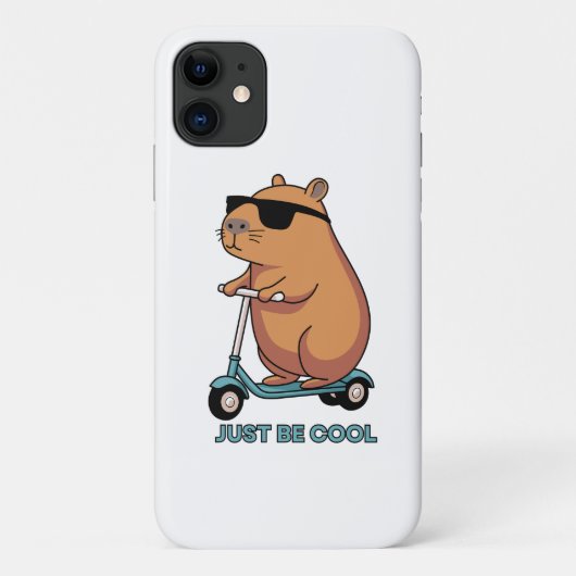 Grappige Koele Capybara Scooter Vibes Case-Mate iPhone Case (Achterkant)
