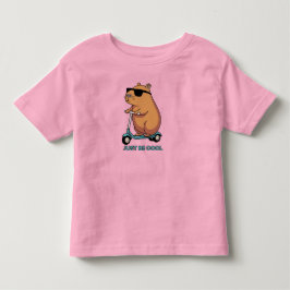 Grappige Koele Capybara Scooter Vibes Kinder Shirts