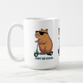 Grappige Koele Capybara Scooter Vibes Mok (Links)