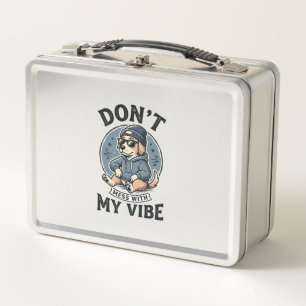 Grappige koele hond vibe vintage vector T-shirt on