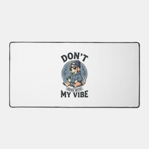 Grappige koele hond vibe vintage vector T-shirt on Bureaumat