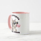 Grappige Koele Kat Gewoon Vibes Mok (Voorkant links)