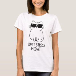 Grappige Koele Kat met Zonnebril Grafische Urban S T-shirt