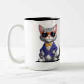 Grappige Koele Kat Mok | Cadeau voor Cute Kat Lief (Links)