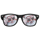 Grappige Koele Kerstman in Zonnebril Kerstmis (Voorkant)