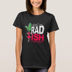 Grappige Koele Radijs Met Zonnebril Tuinierder Rad T-shirt
