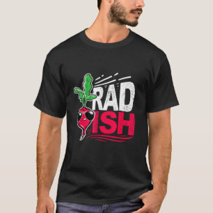 Grappige Koele Radijs Met Zonnebril Tuinierder Rad T-shirt