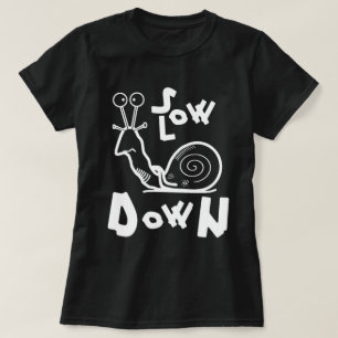 Grappige koele slakken cartoon t-shirt