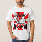 Grappige koele slakken cartoon t-shirt (Voorkant)