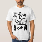 Grappige koele slakken cartoon t-shirt (Voorkant)